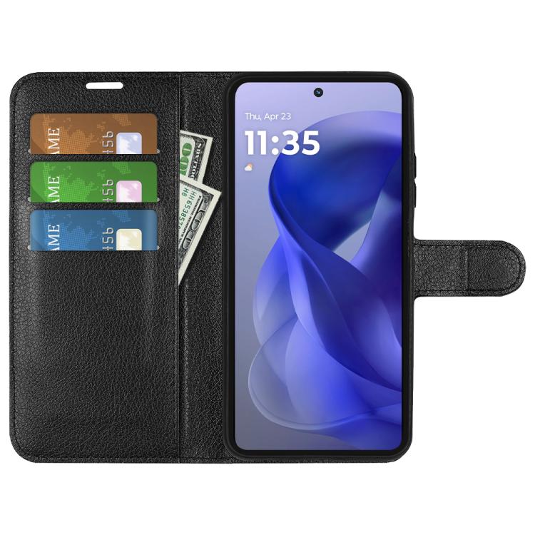 For Motorola Moto G Power 2025 Litchi Texture Horizontal Flip Leather Phone Case with Holder
