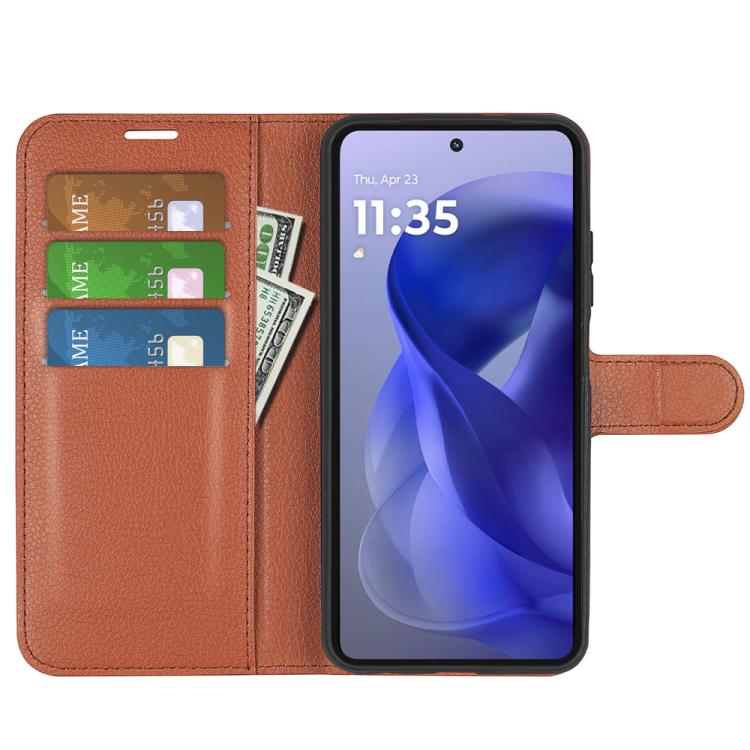 For Motorola Moto G Power 2025 Litchi Texture Horizontal Flip Leather Phone Case with Holder