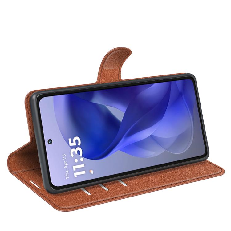 For Motorola Moto G Power 2025 Litchi Texture Horizontal Flip Leather Phone Case with Holder
