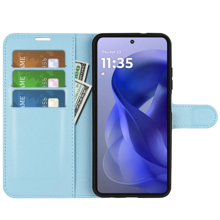 For Motorola Moto G Power 2025 Litchi Texture Horizontal Flip Leather Phone Case with Holder
