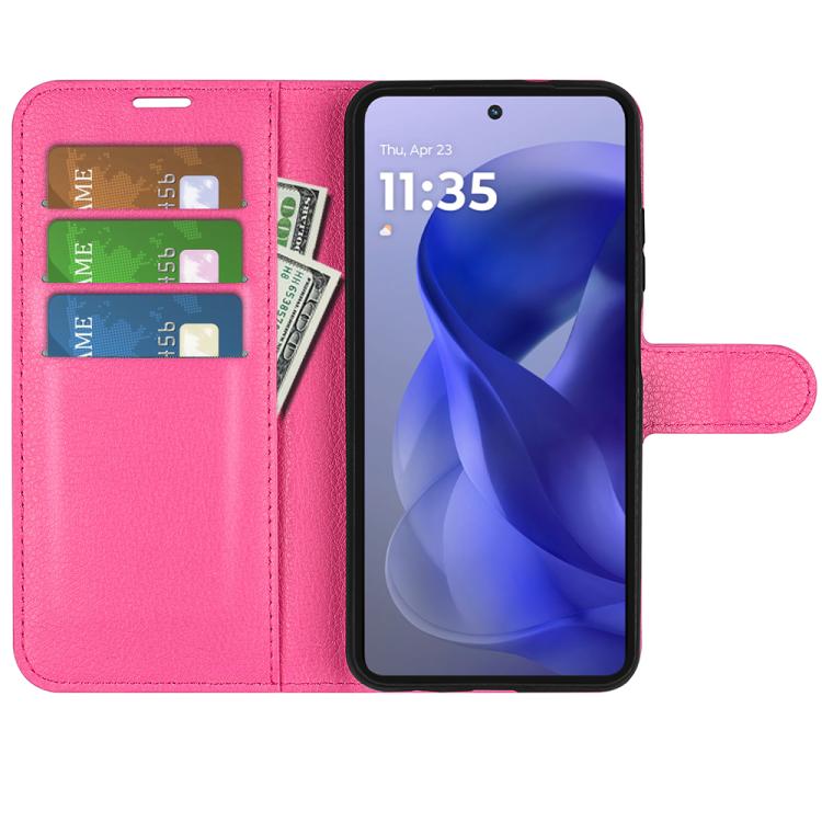For Motorola Moto G Power 2025 Litchi Texture Horizontal Flip Leather Phone Case with Holder