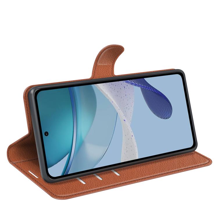 For Motorola Moto G 5G 2023 Litchi Texture Horizontal Flip Leather Phone Case with Holder