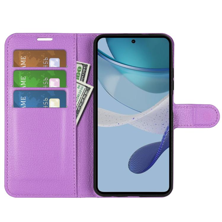 For Motorola Moto G 5G 2023 Litchi Texture Horizontal Flip Leather Phone Case with Holder