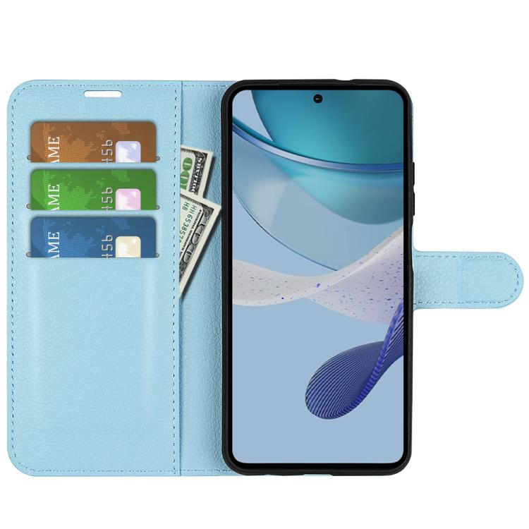 For Motorola Moto G 5G 2023 Litchi Texture Horizontal Flip Leather Phone Case with Holder