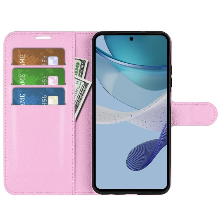 For Motorola Moto G 5G 2023 Litchi Texture Horizontal Flip Leather Phone Case with Holder