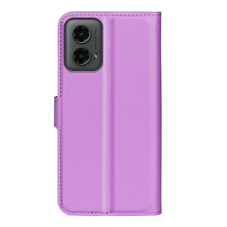 For Motorola Moto G 5G 2024 Litchi Texture Horizontal Flip Leather Phone Case with Holder