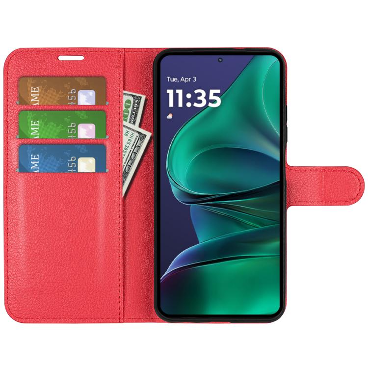 For Motorola Moto G Stylus 5G 2025 Litchi Texture Horizontal Flip Leather Phone Case with Holder