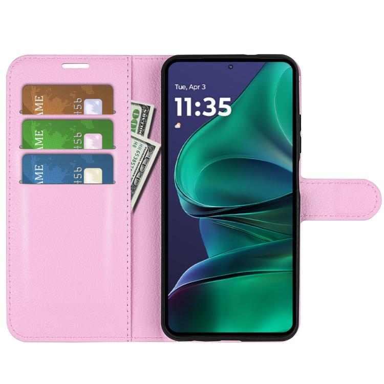For Motorola Moto G Stylus 5G 2025 Litchi Texture Horizontal Flip Leather Phone Case with Holder