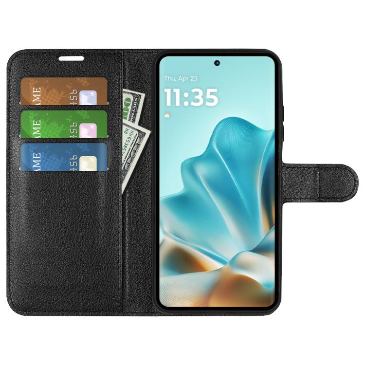 For Motorola Edge 60 / 60 Fusion Litchi Texture Horizontal Flip Leather Phone Case with Holder