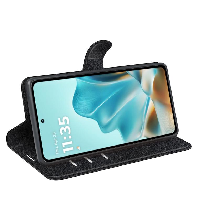 For Motorola Edge 60 / 60 Fusion Litchi Texture Horizontal Flip Leather Phone Case with Holder
