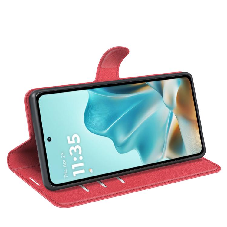For Motorola Edge 60 / 60 Fusion Litchi Texture Horizontal Flip Leather Phone Case with Holder