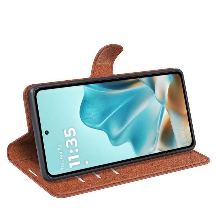 For Motorola Edge 60 / 60 Fusion Litchi Texture Horizontal Flip Leather Phone Case with Holder