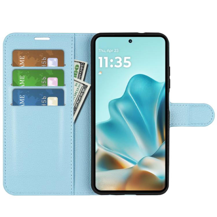 For Motorola Edge 60 / 60 Fusion Litchi Texture Horizontal Flip Leather Phone Case with Holder