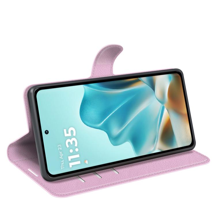 For Motorola Edge 60 / 60 Fusion Litchi Texture Horizontal Flip Leather Phone Case with Holder