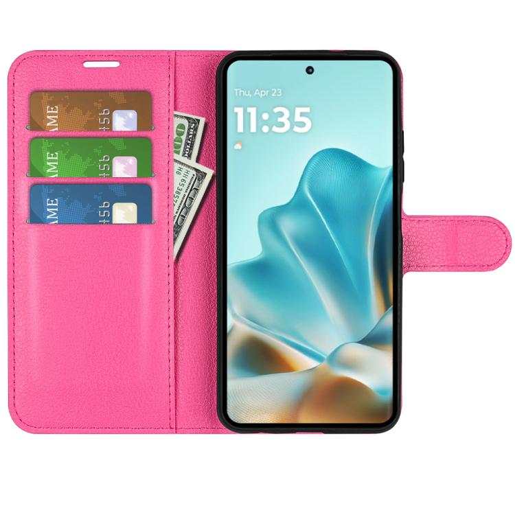 For Motorola Edge 60 / 60 Fusion Litchi Texture Horizontal Flip Leather Phone Case with Holder