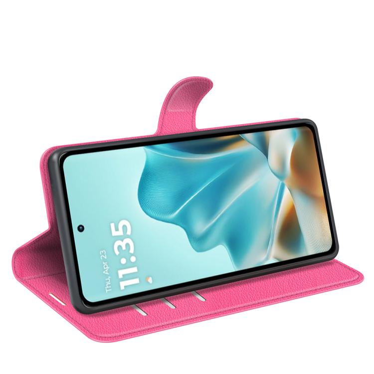 For Motorola Edge 60 / 60 Fusion Litchi Texture Horizontal Flip Leather Phone Case with Holder