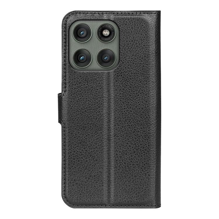 For Motorola Edge 60 Pro Litchi Texture Horizontal Flip Leather Phone Case with Holder
