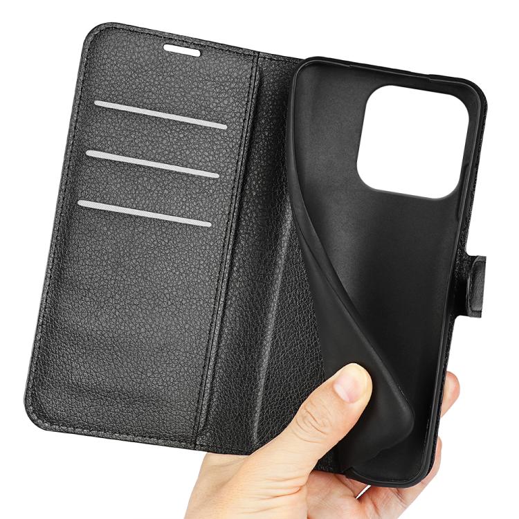 For Motorola Edge 60 Pro Litchi Texture Horizontal Flip Leather Phone Case with Holder