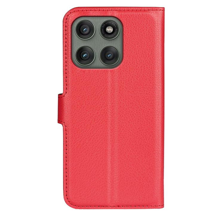 For Motorola Edge 60 Pro Litchi Texture Horizontal Flip Leather Phone Case with Holder