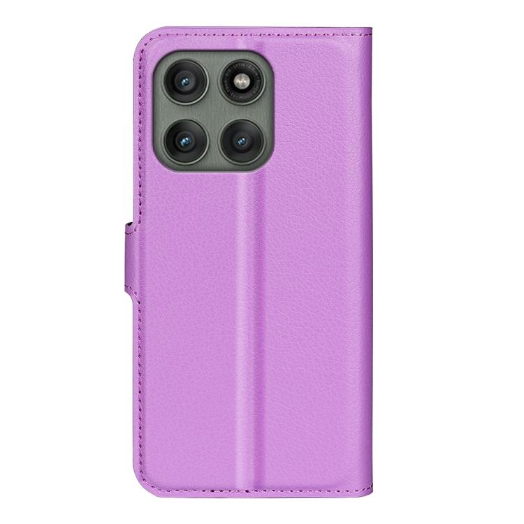 For Motorola Edge 60 Pro Litchi Texture Horizontal Flip Leather Phone Case with Holder