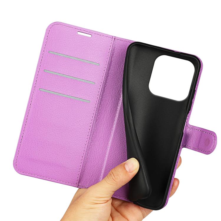 For Motorola Edge 60 Pro Litchi Texture Horizontal Flip Leather Phone Case with Holder
