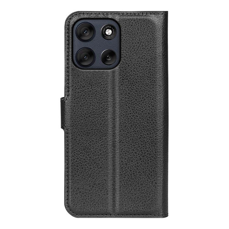 For Motorola Moto G56 5G / G66Y / G66J Litchi Texture Horizontal Flip Leather Phone Case with Holder