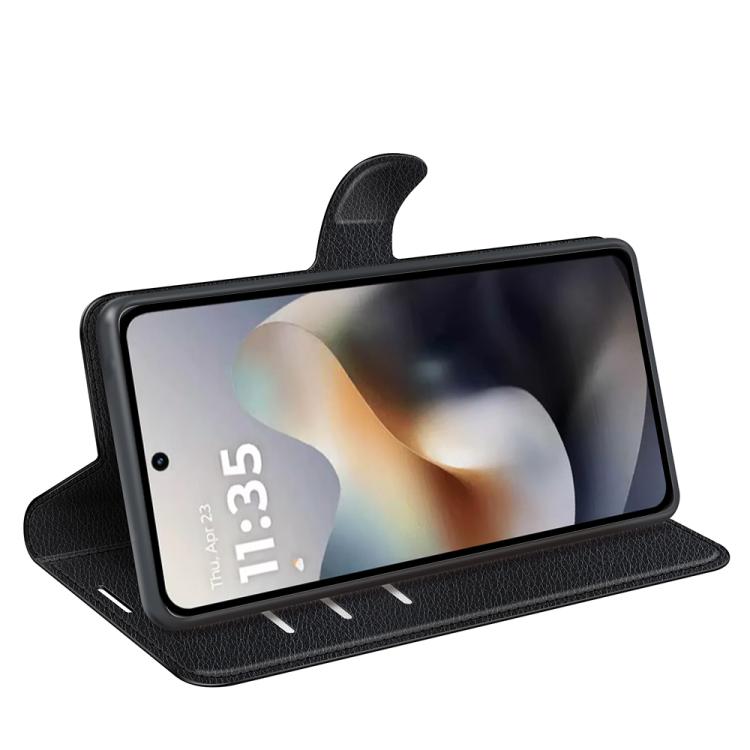 For Motorola Moto G56 5G / G66Y / G66J Litchi Texture Horizontal Flip Leather Phone Case with Holder