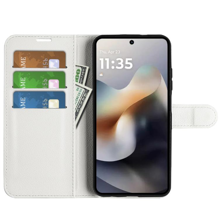 For Motorola Moto G56 5G / G66Y / G66J Litchi Texture Horizontal Flip Leather Phone Case with Holder