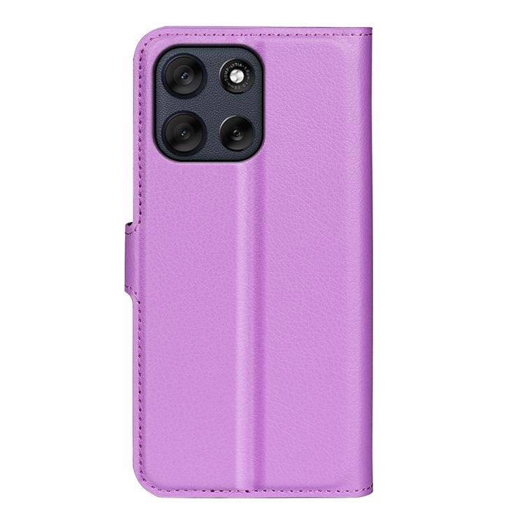 For Motorola Moto G56 5G / G66Y / G66J Litchi Texture Horizontal Flip Leather Phone Case with Holder