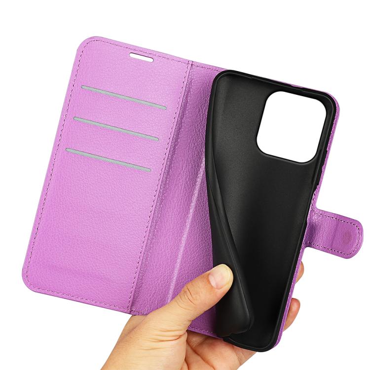 For Motorola Moto G56 5G / G66Y / G66J Litchi Texture Horizontal Flip Leather Phone Case with Holder