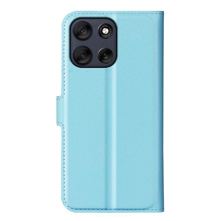 For Motorola Moto G56 5G / G66Y / G66J Litchi Texture Horizontal Flip Leather Phone Case with Holder