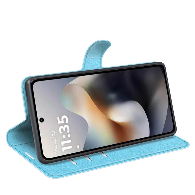 For Motorola Moto G56 5G / G66Y / G66J Litchi Texture Horizontal Flip Leather Phone Case with Holder