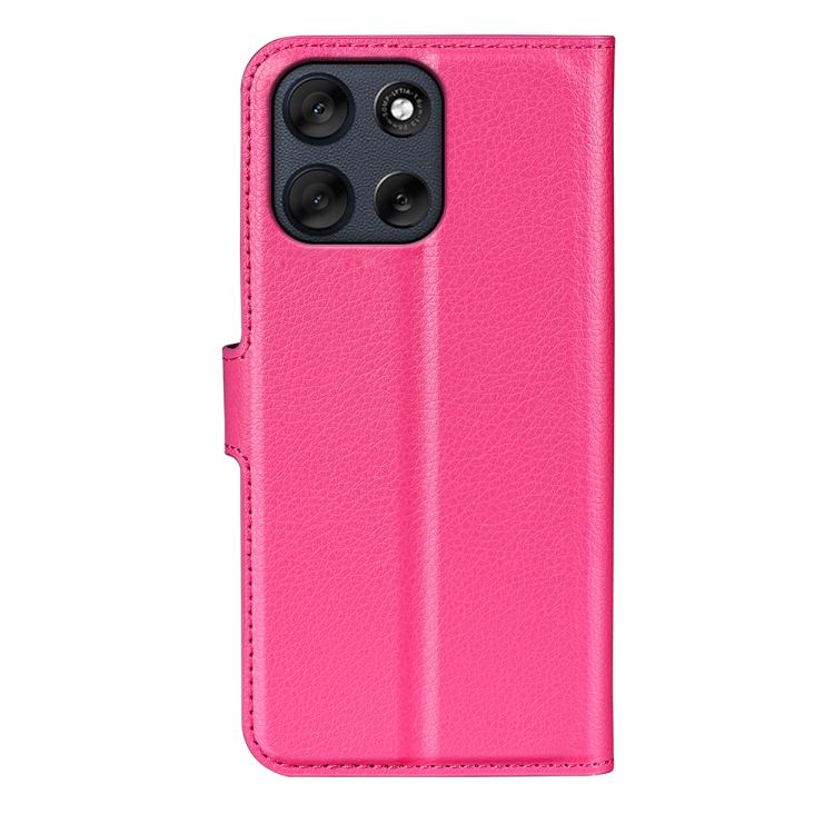 For Motorola Moto G56 5G / G66Y / G66J Litchi Texture Horizontal Flip Leather Phone Case with Holder