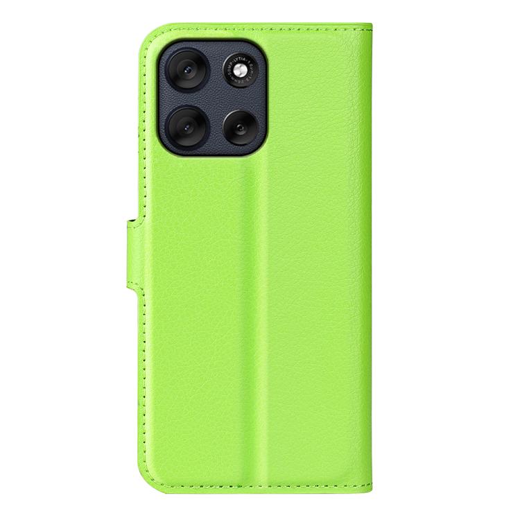 For Motorola Moto G56 5G / G66Y / G66J Litchi Texture Horizontal Flip Leather Phone Case with Holder