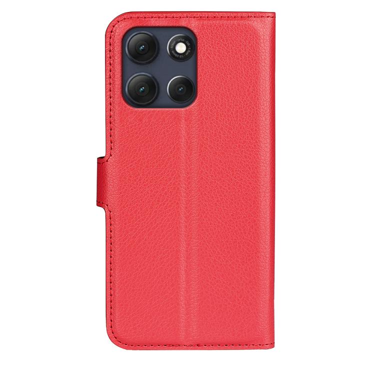 For Motorola Moto G86 Power Litchi Texture Horizontal Flip Leather Phone Case with Holder
