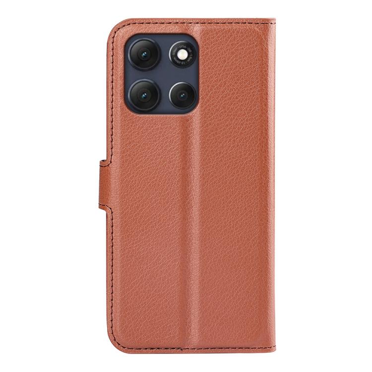 For Motorola Moto G86 Power Litchi Texture Horizontal Flip Leather Phone Case with Holder