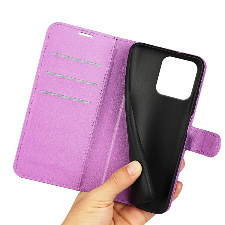 For Motorola Moto G86 Power Litchi Texture Horizontal Flip Leather Phone Case with Holder