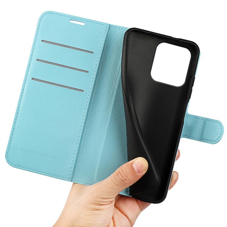 For Motorola Moto G86 Power Litchi Texture Horizontal Flip Leather Phone Case with Holder