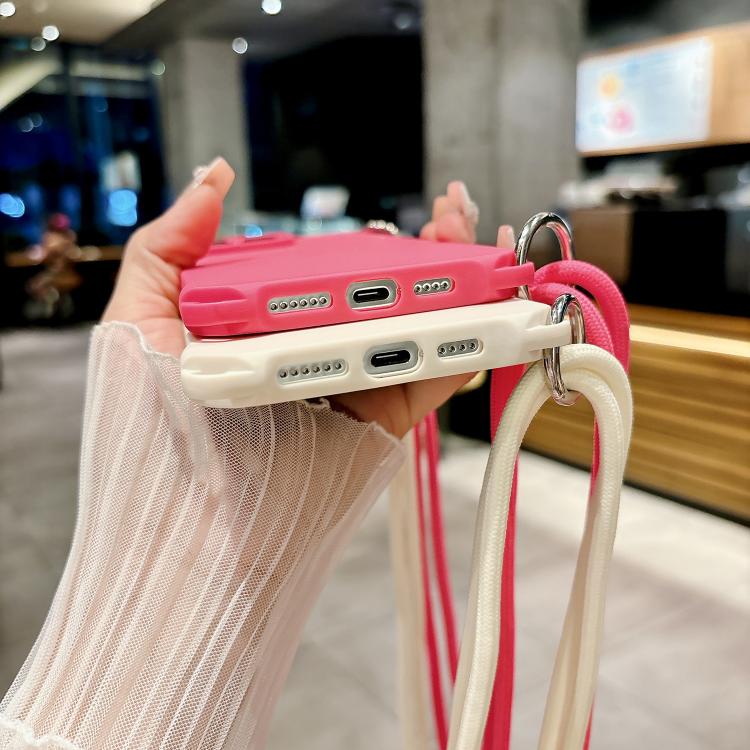 For iPhone 12 Pro Crossbody Liquid TPU Four Corner Shockproof Phone Case