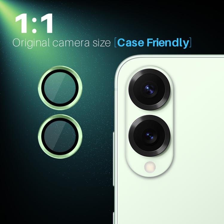 For Samsung Galaxy S25 Edge 5G NORTHJO Camera Lens Protector CD Metal Ring Tempered Glass Film