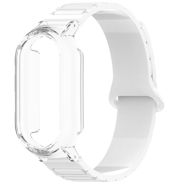 For Xiaomi Smart Band 9 / 9 NFC PC Watch Frame I-Shaped Magnetic Silicone Watch Band