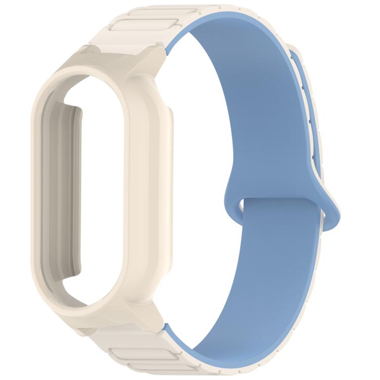 For Xiaomi Smart Band 9 / 9 NFC PC Watch Frame I-Shaped Magnetic Silicone Watch Band