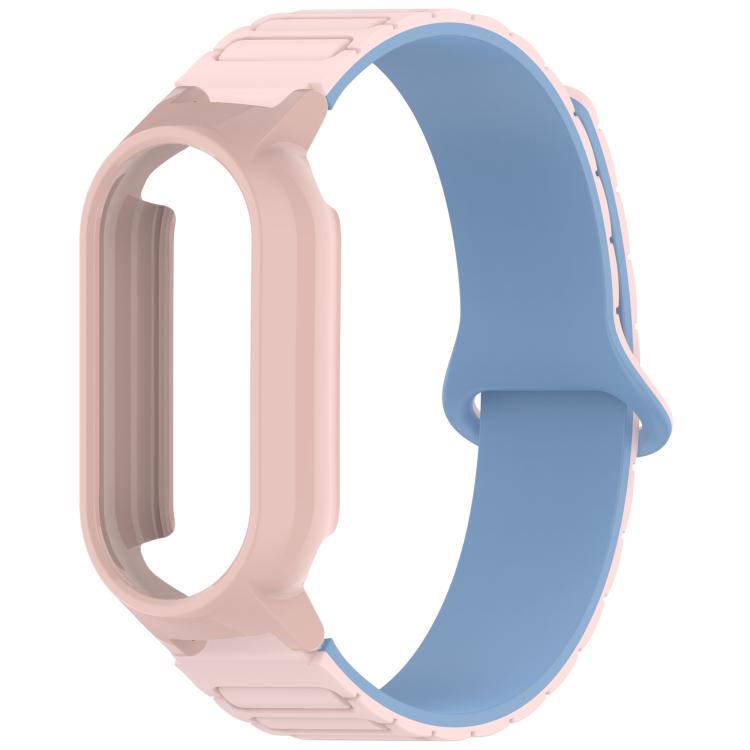 For Xiaomi Smart Band 9 / 9 NFC PC Watch Frame I-Shaped Magnetic Silicone Watch Band