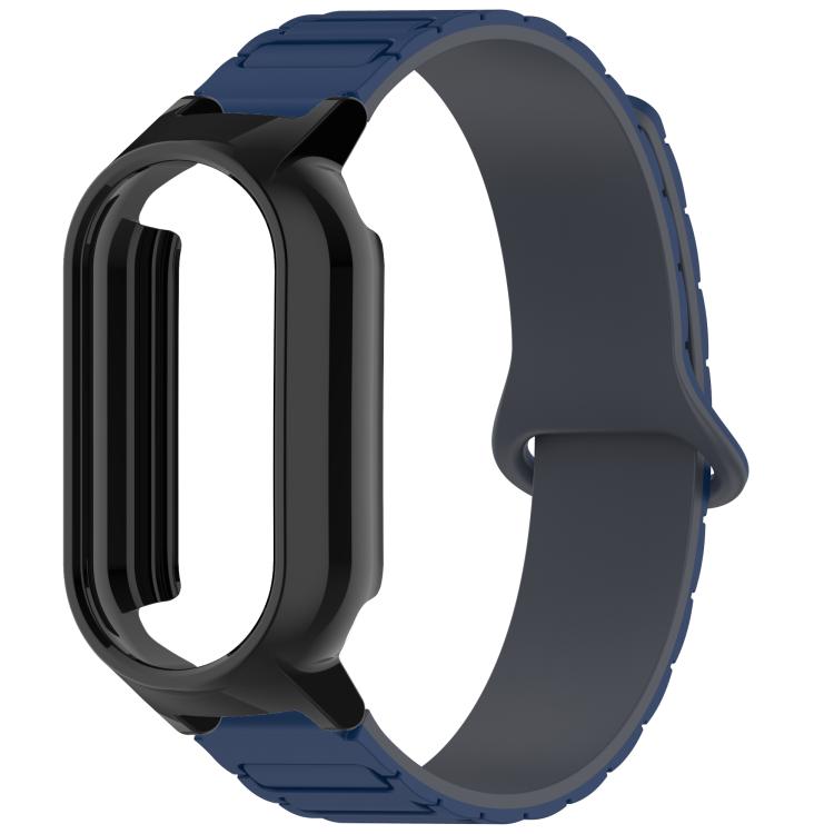 For Xiaomi Smart Band 9 / 9 NFC PC Watch Frame I-Shaped Magnetic Silicone Watch Band