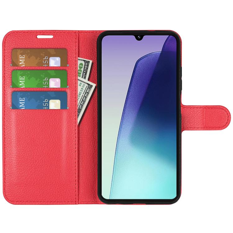 For Xiaomi Redmi 14C 4G Litchi Texture Horizontal Flip Leather Phone Case with Holder