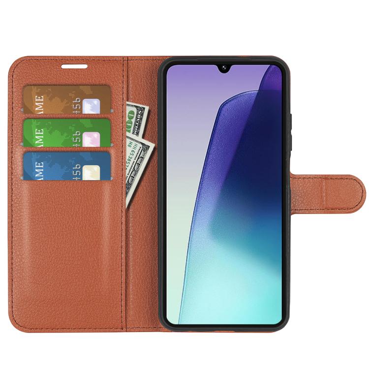 For Xiaomi Redmi 14C 4G Litchi Texture Horizontal Flip Leather Phone Case with Holder