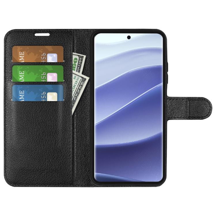 For Xiaomi Redmi Note 14 Pro 5G Litchi Texture Horizontal Flip Leather Phone Case with Holder