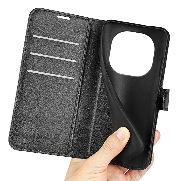 For Xiaomi Redmi Note 14 Pro 5G Litchi Texture Horizontal Flip Leather Phone Case with Holder
