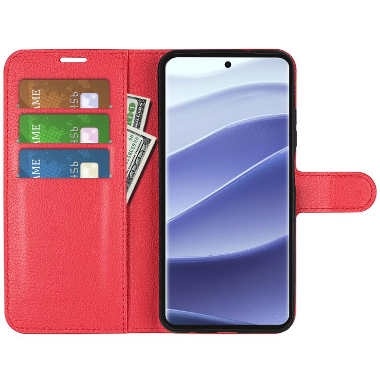 For Xiaomi Redmi Note 14 Pro 5G Litchi Texture Horizontal Flip Leather Phone Case with Holder