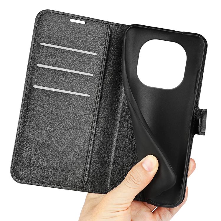 For Xiaomi Redmi Note 14 Pro+ Litchi Texture Horizontal Flip Leather Phone Case with Holder